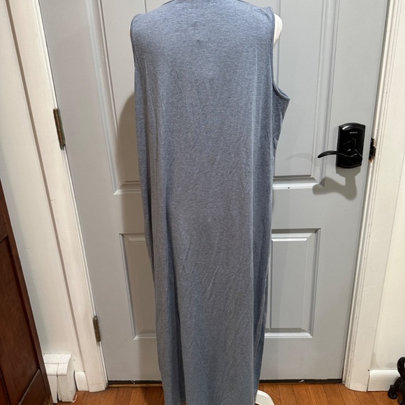 Eileen Fisher sleeveless grey maxi dress new with tags size large - Picture 3 of 7